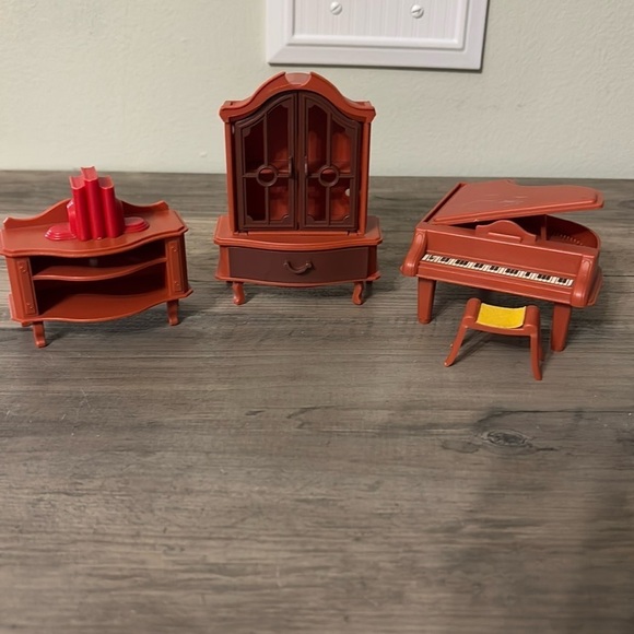 JEANNETTE JEAN GERMANY Other - VINTAGE Plastic furniture for living room/dollhouse, JEAN W. Germany 70s